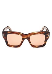 TOM FORD Ilias 50mm Square Sunglasses