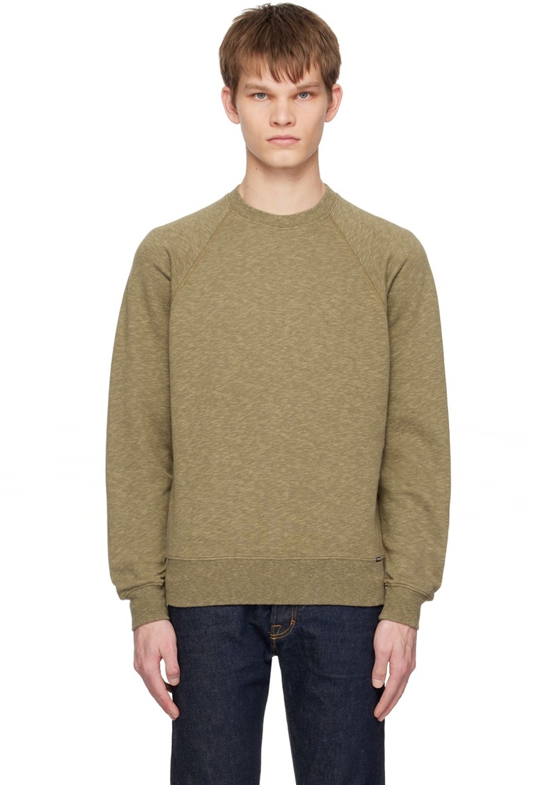 TOM FORD Khaki Crewneck Sweatshirt