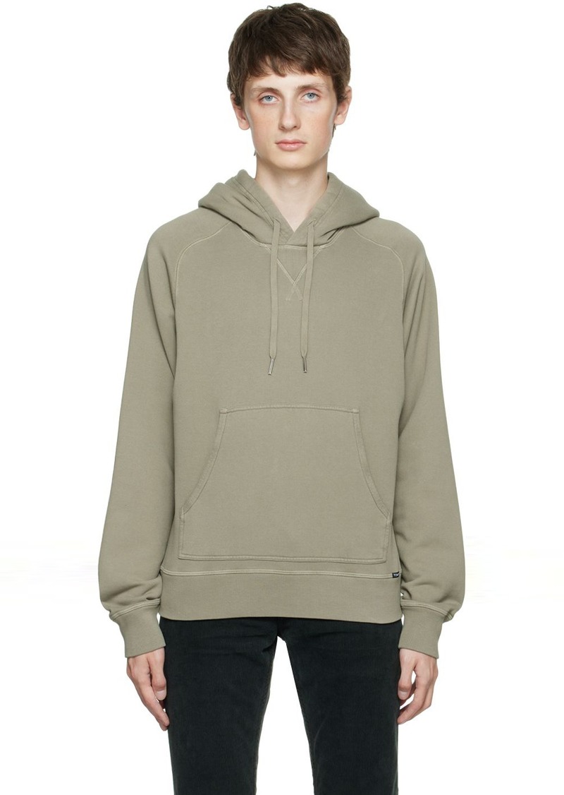 TOM FORD Khaki Drawstring Hoodie