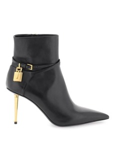 Tom ford leather ankle boots with padlock