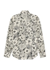 TOM FORD Linear Floral Print Fluid Fit Leisure Shirt