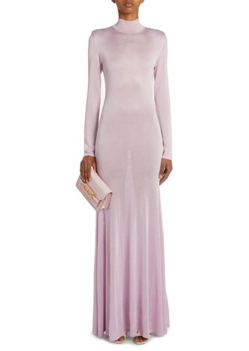 TOM FORD Long Sleeve Jersey Gown