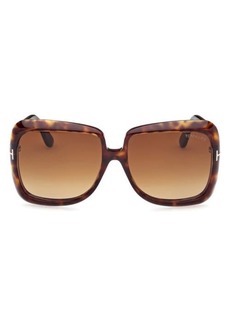 TOM FORD Lorelai 59mm Square Sunglasses