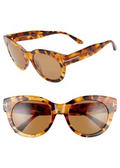 tom ford lou 53mm cat eye sunglasses