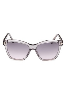 TOM FORD Lucia 54mm Gradient Square Sunglasses