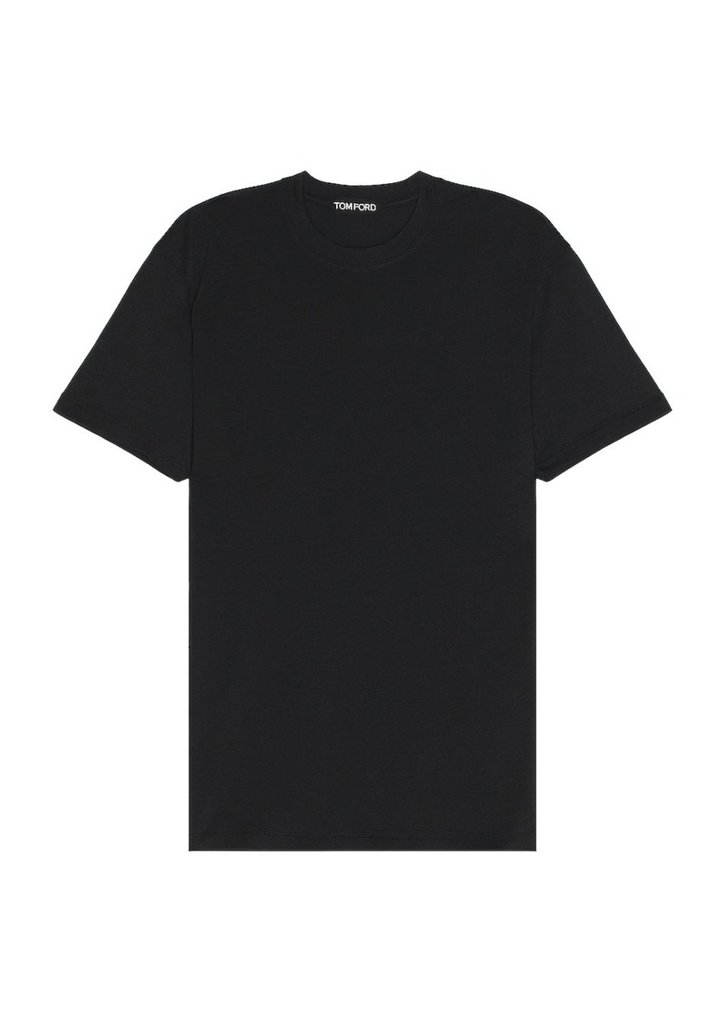TOM FORD Lyocell Cotton Ss Crew Neck