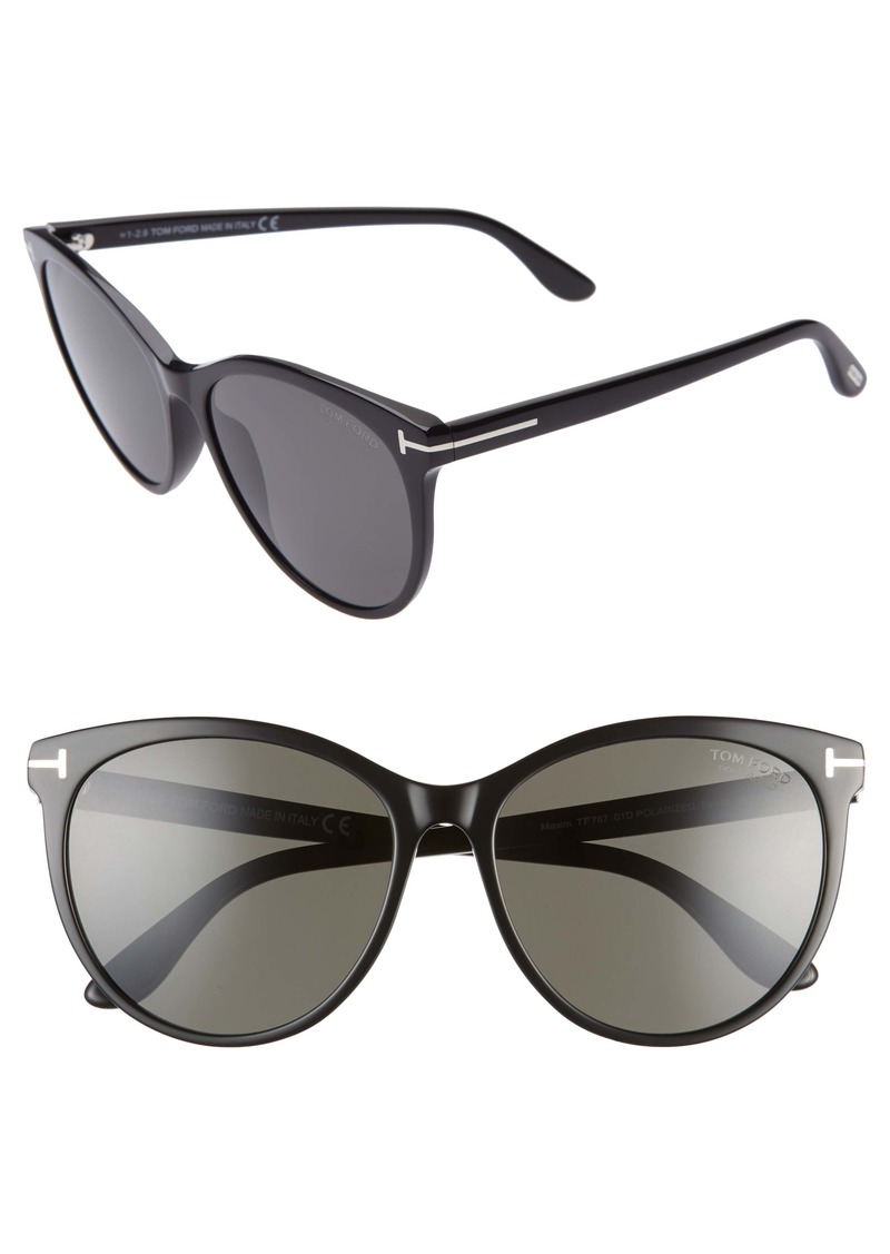 Maxim 59mm Polarized Cat Eye Sunglasses - 40% Off!