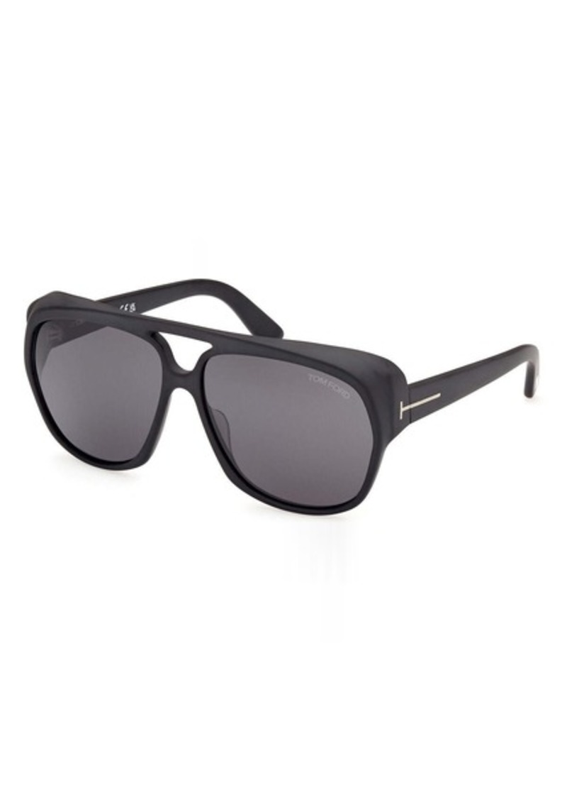 Tom Ford Men's 61 mm Matte Black Sunglasses