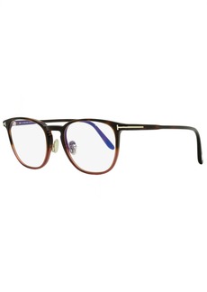 Tom Ford Men's Blue Block Eyeglasses TF5700B 054 Havana/Burgundy 54mm