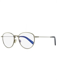 Tom Ford Men's Blue Block Eyeglasses TF5749B 012 Ruthenium/Blue 52mm