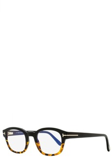 Tom Ford Men's Blue Block Eyeglasses TF5808B 005 Black/Havana 49mm