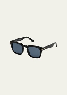 TOM FORD Men's Dax Square Acetate Sunglasses