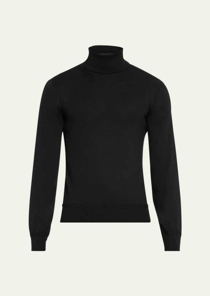 TOM FORD Men's Fine-Gauge Cashmere Turtleneck Sweater