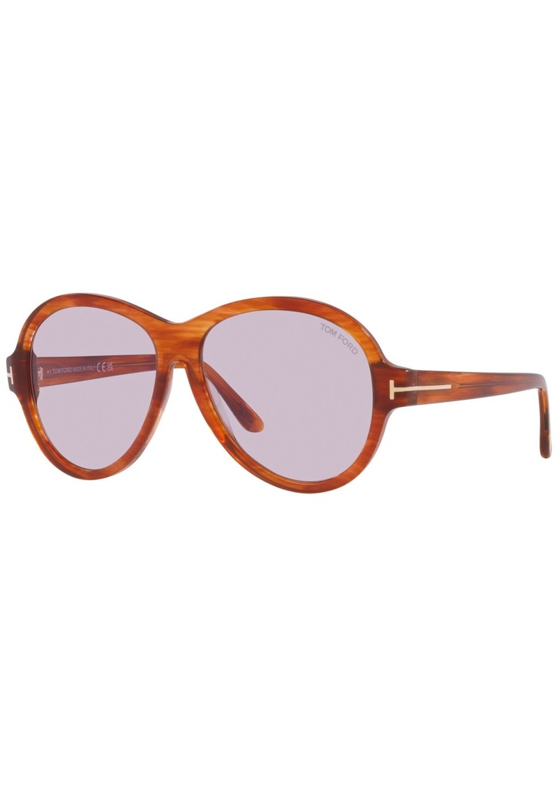 Tom Ford Women's Camryn Sunglasses, Photocromic TR001640 - Brown Light