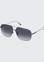 TOM FORD Men's John Square Titanium Sunglasses