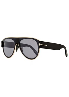 Tom Ford Men's Lyle-02 Sunglasses TF1074 01C Black/Gold 58mm