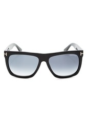 Tom Ford Men's Morgan Flat Top Square Sunglasses, 55mm