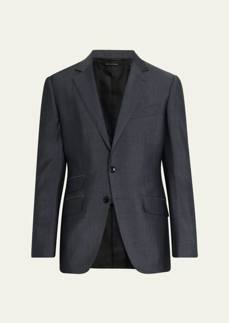 TOM FORD Men's O'Connor Iridescent Poplin Suit