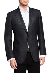 TOM FORD Men's O'Connor Textured Wool/Linen Jacket