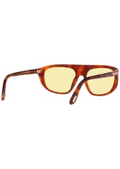 Tom Ford Unisex FT1002 Sunglasses, Photocromic TR001533 - Brown Gold