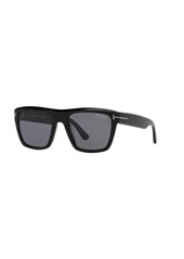 Tom Ford Men's Polarized Sunglasses, Alberto - Black Shiny