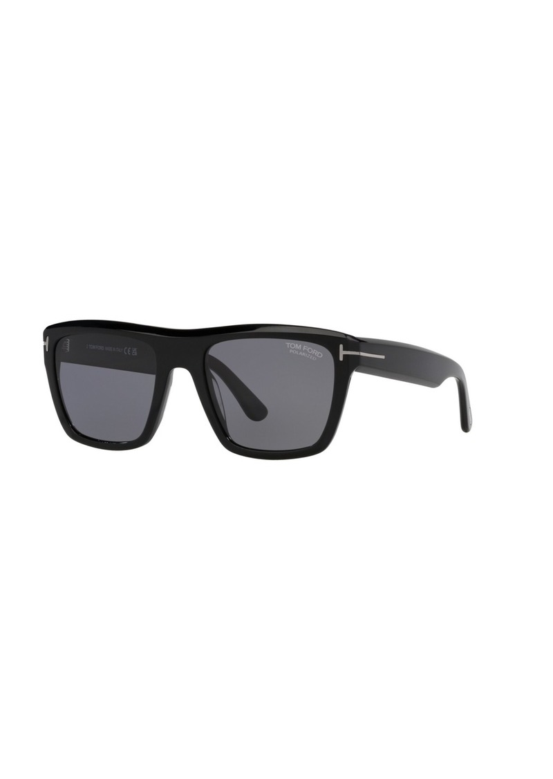 Tom Ford Men's Polarized Sunglasses, Alberto - Black Shiny