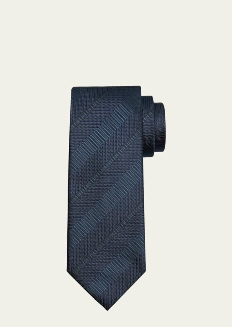 TOM FORD Men's Silk Jacquard Stripe Tie