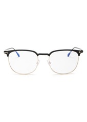 Tom Ford Men's Square Blue Light Glasses, 52mm