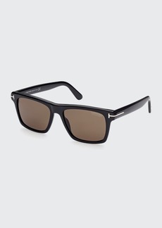 TOM FORD Men's Buckley-02 Square Polarized Sunglasses