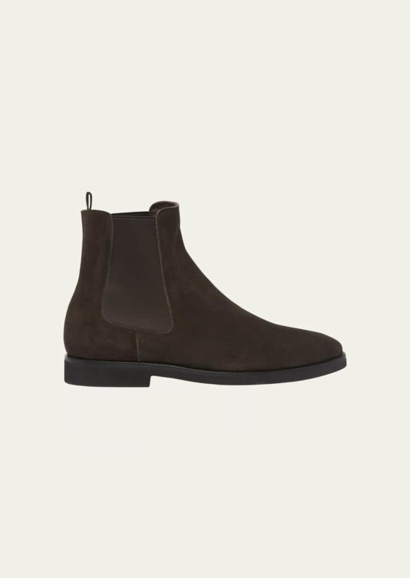 TOM FORD Men's Suede Leather Chelsea Boots
