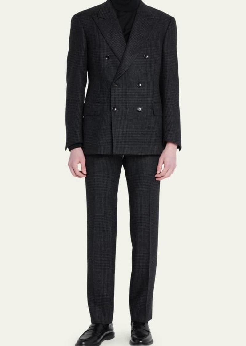 TOM FORD Men's Wool-Blend Check Suit