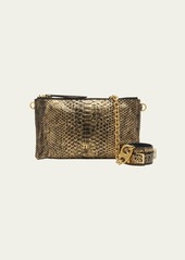 TOM FORD Carine Wristlet with Bracelet in Laminated Python