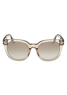 TOM FORD Moira 53mm Gradient Butterfly Sunglasses