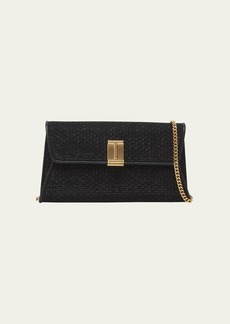 TOM FORD Nobile Clutch in Textured Fabric