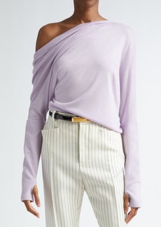 TOM FORD Off the Shoulder Cashmere & Silk Sweater