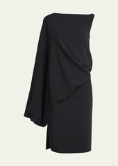 TOM FORD One-Shoulder Draped Mini Dress