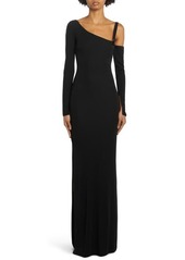 TOM FORD One-Shoulder Long Sleeve Jersey Gown