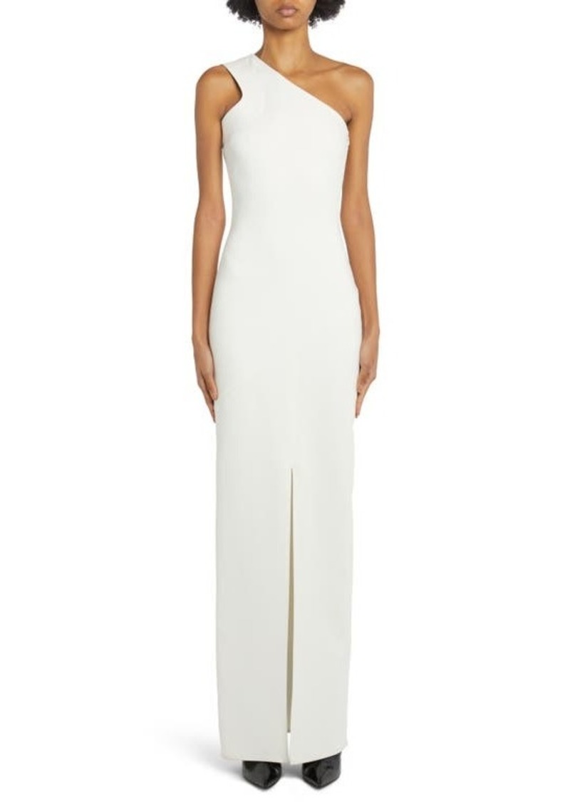 TOM FORD One Shoulder Stretch Crepe Column Gown