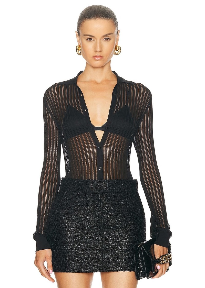 TOM FORD Perforated Rib Shirt