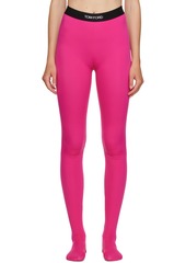 TOM FORD Pink Jacquard Leggings