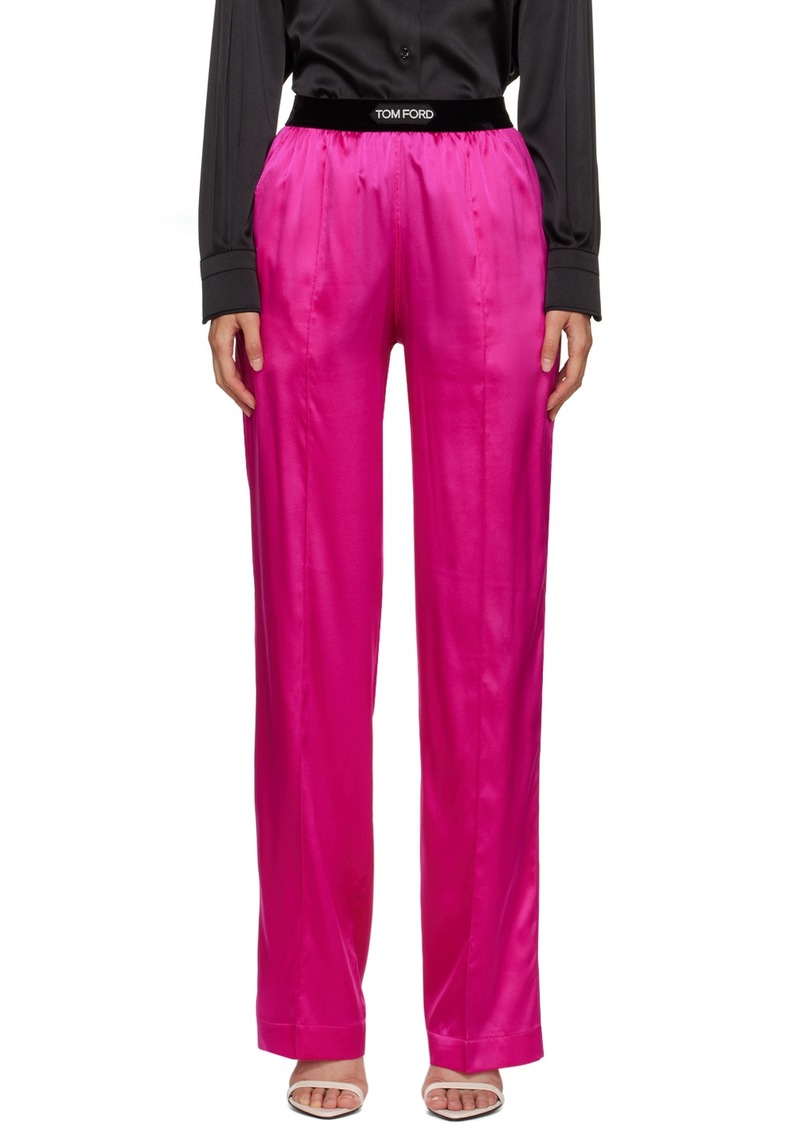 TOM FORD Pink Pinched Seam Lounge Pants