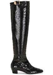TOM FORD Printed Croco 90's Over the Knee Boot