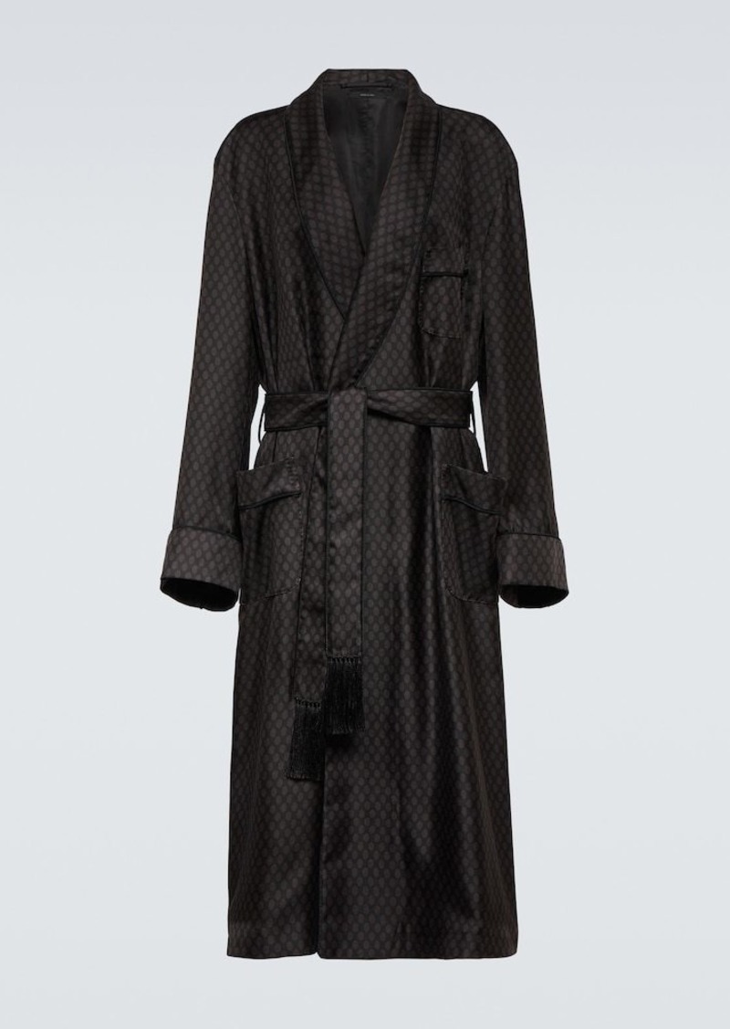 Tom Ford Printed silk robe