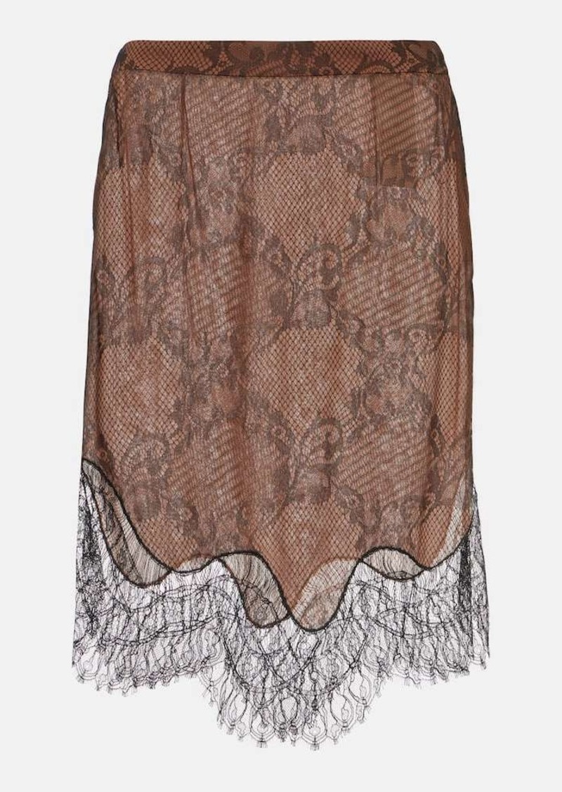 Tom Ford Ramage Tattoo lace miniskirt