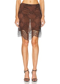 TOM FORD Ramage Tattoo Lace Skirt