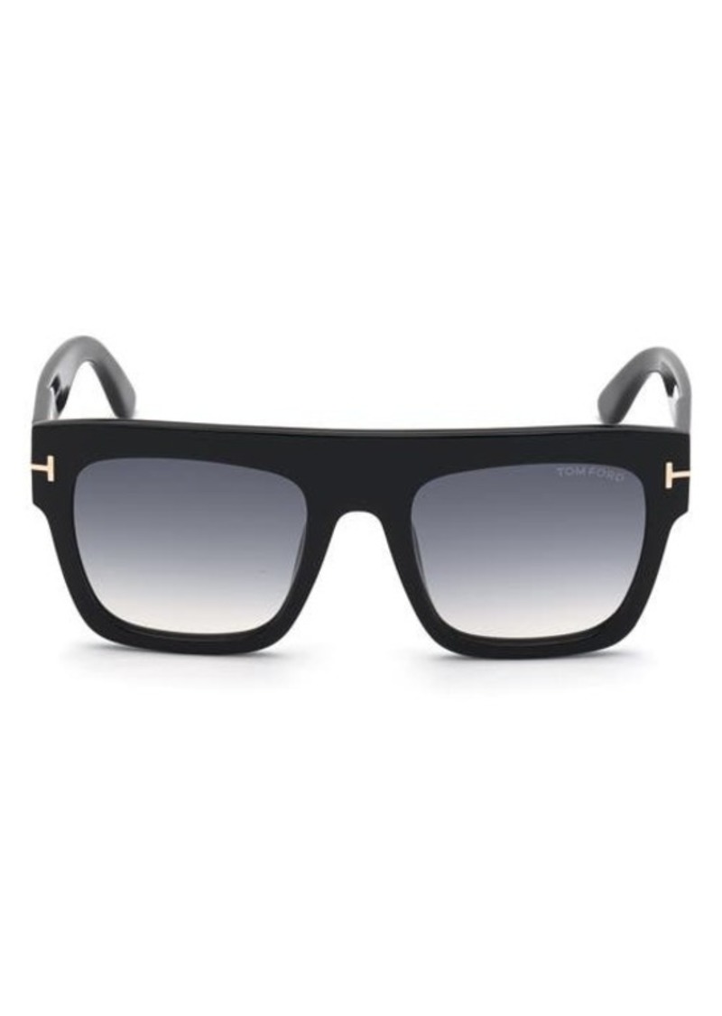 TOM FORD Renee 52mm Gradient Flat Top Square Glasses
