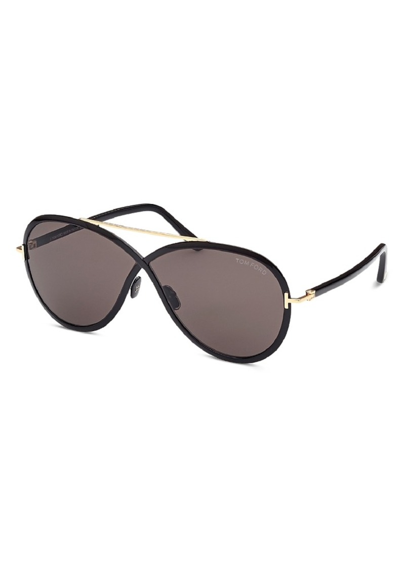 Tom Ford Rickie Round Sunglasses, 65mm