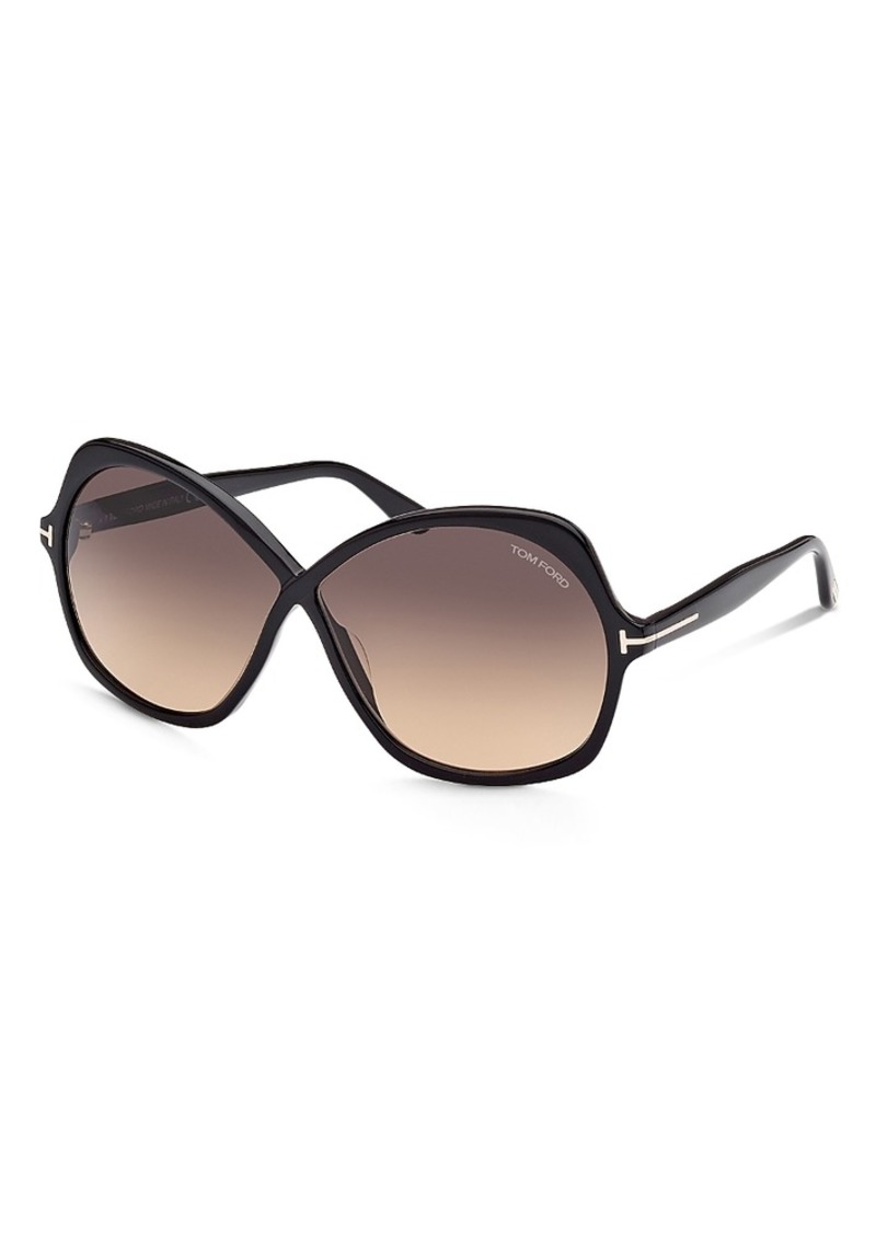 Tom Ford Rosemin Butterfly Sunglasses, 64mm