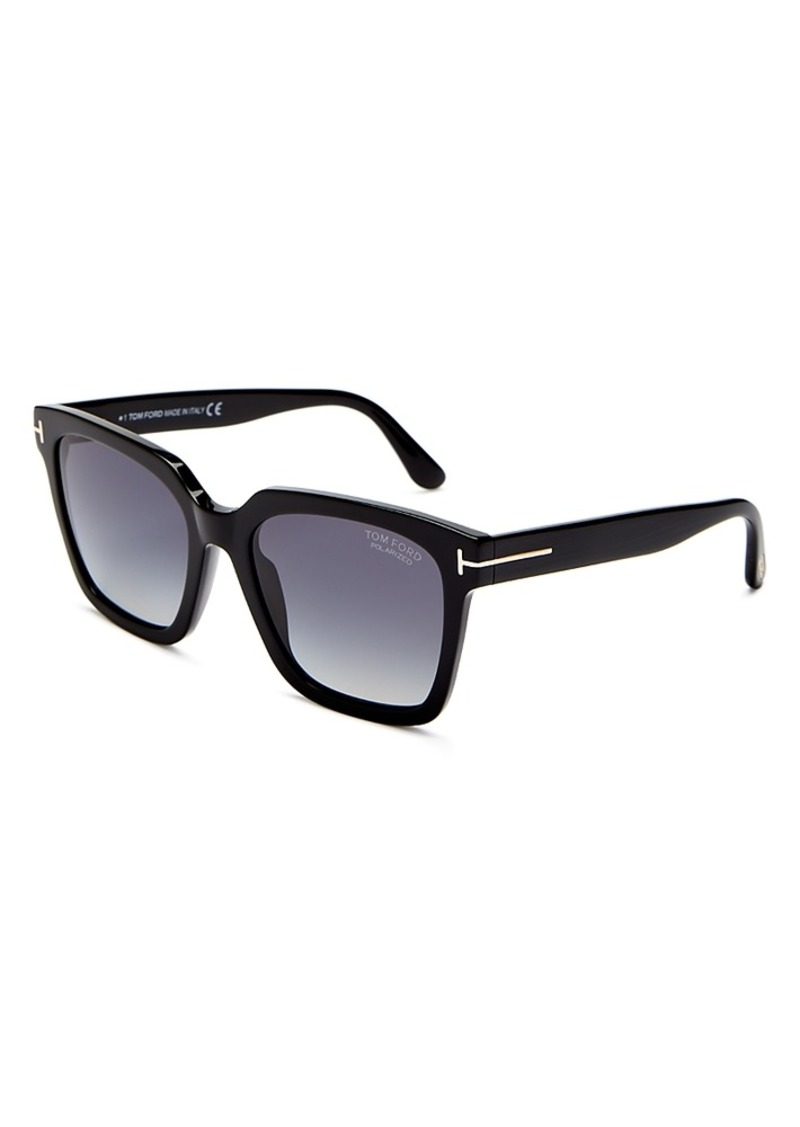 Tom Ford Selby Polarized Square Sunglasses, 54mm