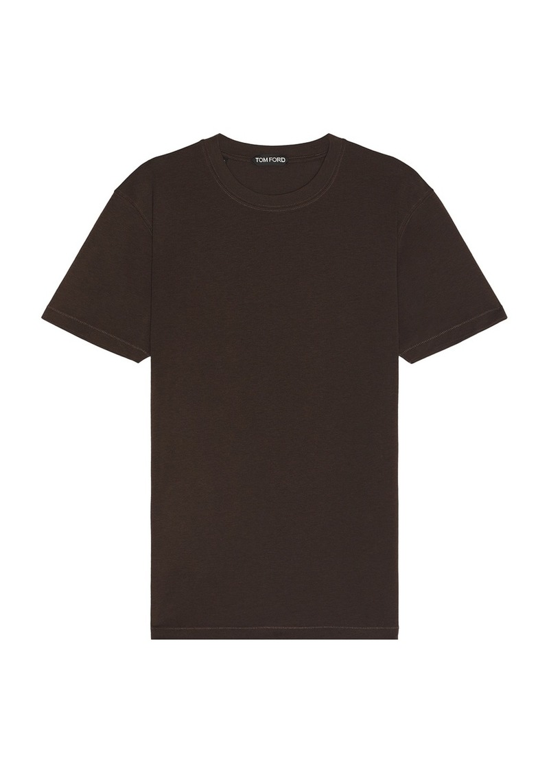 TOM FORD Short Sleeve Crew Neck